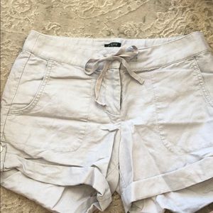 J.Crew sz 2 linen stone grey short